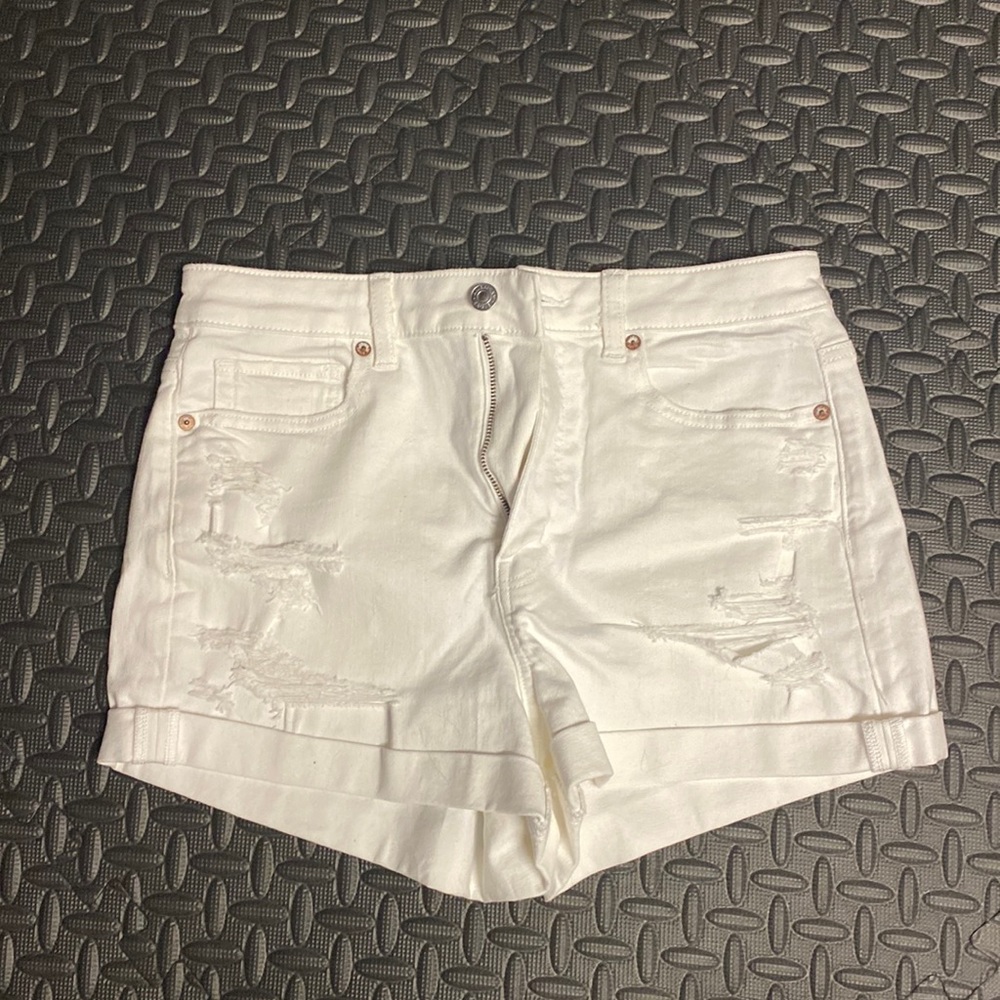 NWT American Eagle white denim shirt size 8